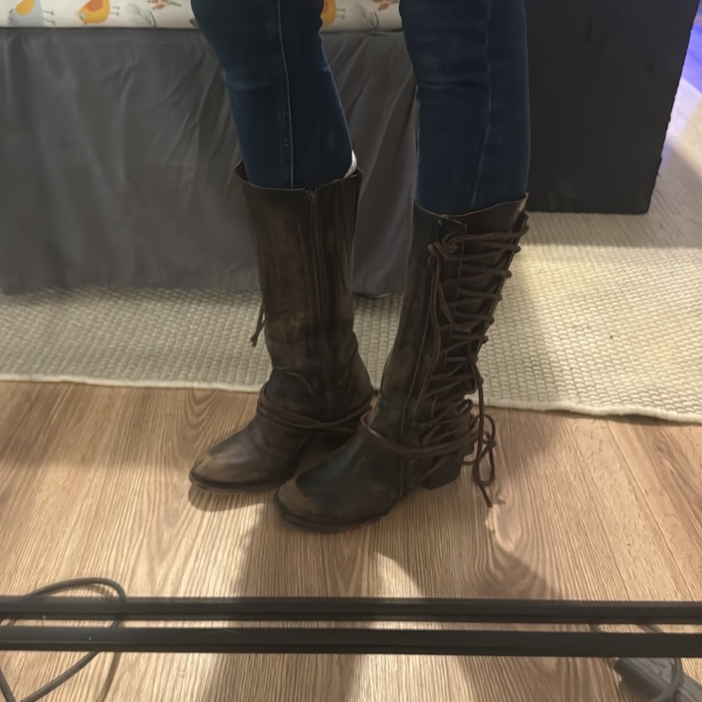 Freebird by Steven Cash leather boots 7 - Picture 2 of 7